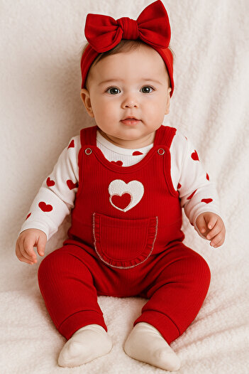 bebekyol Baby Girl Romper with Heart
