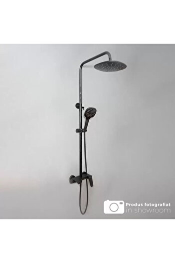 KORMAN TECHNIK Shower Column, Sanitary Brass, Black, 9960H