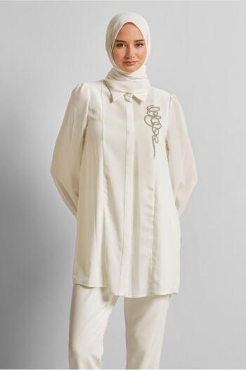 Alvina Stone Detailled Tunic 45592