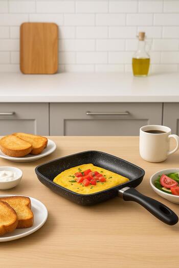Noah Exclusive Granit Dokum Square Mini Sauce Pot-(Rss300)-250 X 250 mm