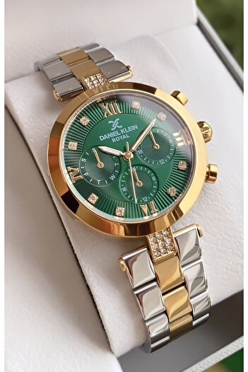 Daniel Klein Brand - Yellow Silver Color - Original - 2 Years Warranty - Women's Wristwatch - with Bracelet Gift