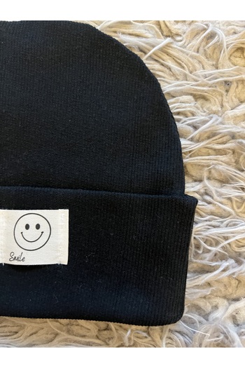 enes baby Ygz Junior 3-Pack Flexible Camisole Smiley Face Embroidered Beanie Set