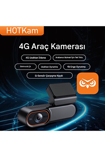 O-KAM 2026 4G Görüntülü Araç Takip Sistemi Google Maps 1080p Kamera GPS 4G