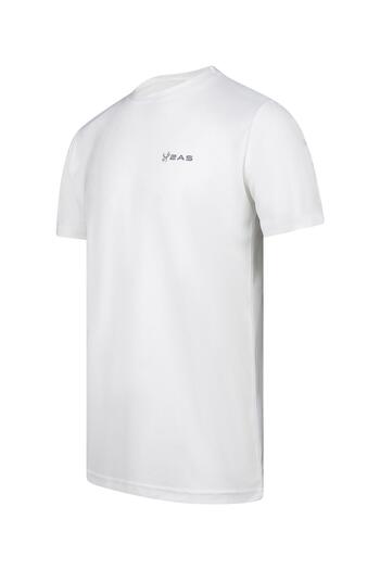 2AS Tricou Capri cu gâtul în formă de O, alb