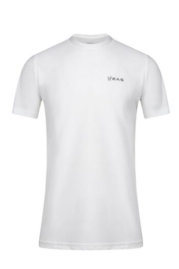 2AS Tricou Capri cu gâtul în formă de O, alb