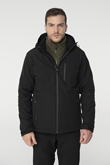 2AS Ανδρικό παλτό Sagwon II.SoftShell Μαύρο