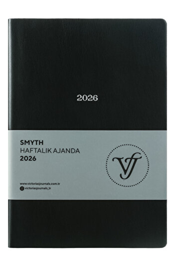 Victoria's Journals Smyth 2026 Седмичен дневник A5 (14x21cm) Мека корица Слонова кост 80 gsm