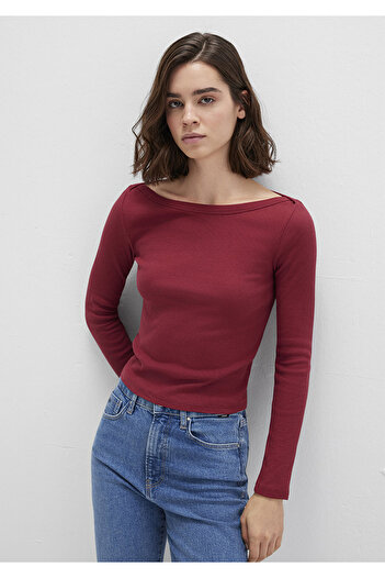 Mavi Long Sleeve Red Basic T-Shirt Slim Fit / Slim Fit 1613622-70430
