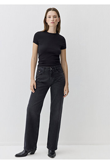 Mavi Lovely Jeans Extra Dark Gray Smoke Jean Pants 1012645-90497