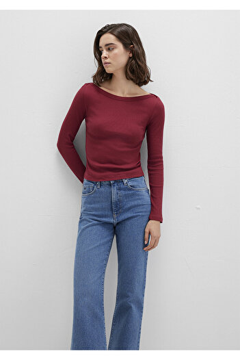 Mavi Long Sleeve Red Basic T-Shirt Slim Fit / Slim Fit 1613622-70430