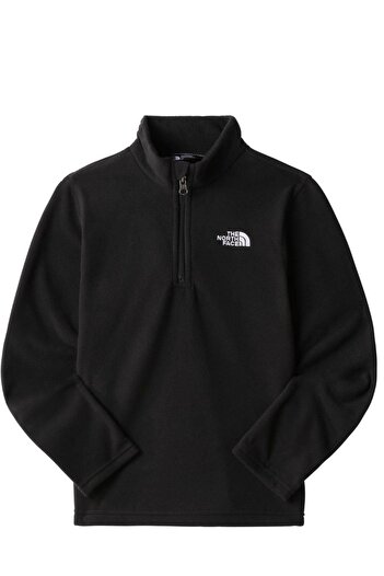 THE NORTH FACE Teen Glacier 1/4 Zip Kids Polar Black