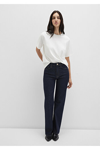 Mavi Ecru Basic Interlock T-Shirt Loose Fit / Relaxed Fit 1613820-70057