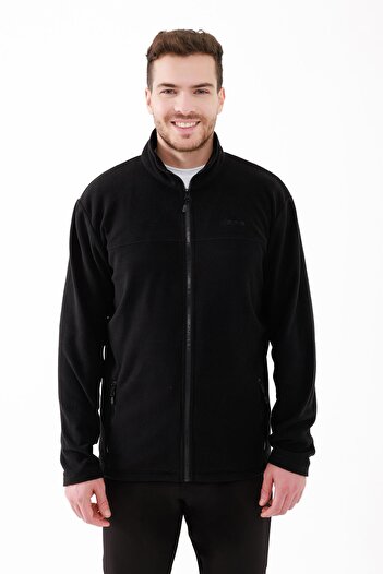 2AS Мъжка поларна блуза Saka Full Zip, черна