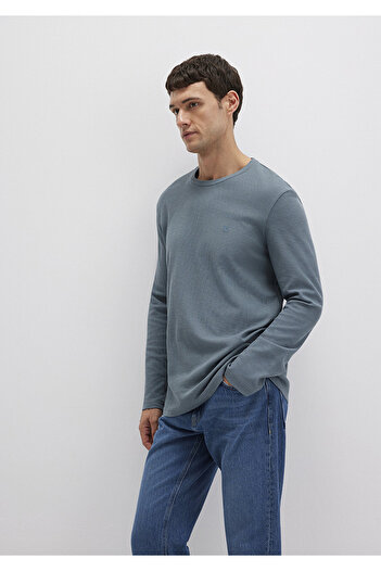 Mavi Long Sleeve Green Basic T-Shirt Slim Fit / Slim Fit 065755-80889