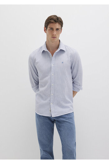 Mavi Cămașă cu dungi Slim Fit / Slim Fit 0211653-90862