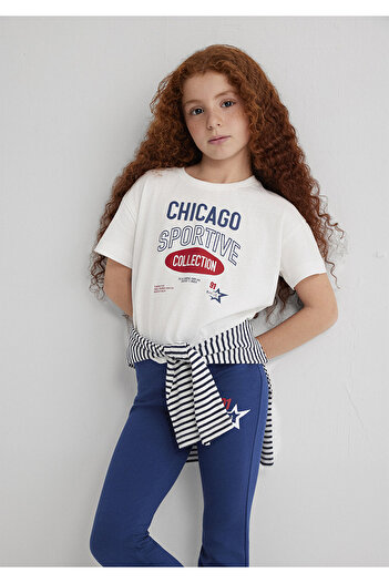 Mavi Chicago Sportive Off White Girl's T-Shirt M7610344-70057