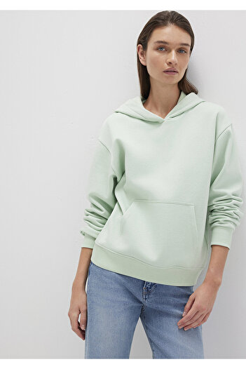 Mavi Hooded Green Basic Sweatshirt 167299-71449