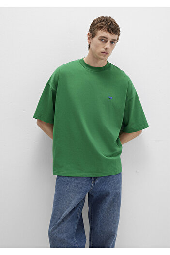 Mavi Crew Neck Basic Green T-Shirt Oversize / Wide Cut 0611931-85916