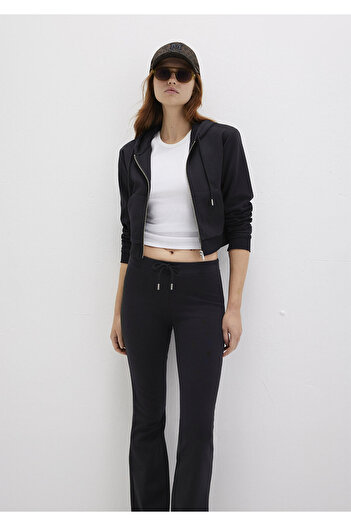 Mavi Hooded Black Interlock Sweatshirt 1S10424-900