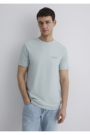 Mavi Logo Printed Green T-Shirt Slim Fit 0610360-70148