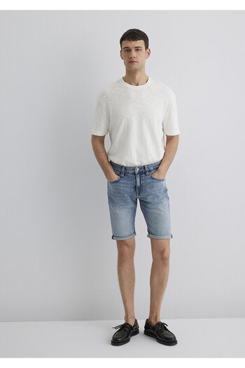 Mavi Tim Street Shaded Indigo Blue Jean Shorts 0428489643