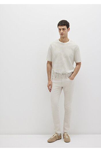 Mavi Jake Ecru Comfort Gabardine Trousers 0042222763