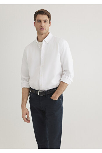 Mavi Λευκό πουκάμισο Regular Fit 0211199 -620