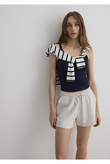 Mavi Navy Blue Basic Tank Top Fitted / Fitted Cut 1613079 -85315