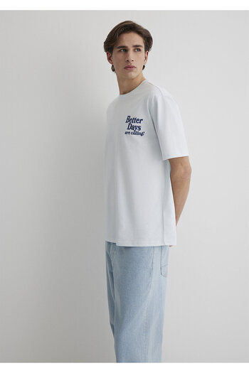 Mavi Better Days Printed Outdoor T-Shirt Loose Fit / Loose Relaxed Fit 0612462-70793