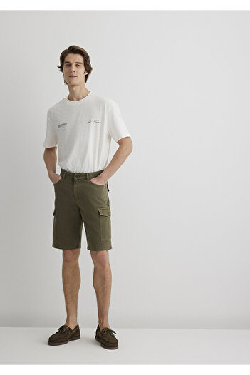 Mavi Khaki Cargo Shorts 0410287 -80769