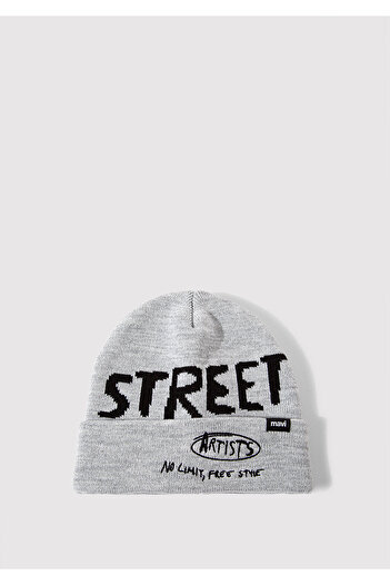 Mavi Сіра шапка з принтом Street 0911538-87501