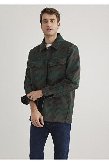 Mavi Καρό πράσινο πουκάμισο Loose Fit / Loose Relaxed Fit 0211332 -89070