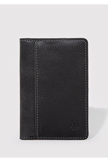 Mavi Black Leather Wallet 0911624 -900