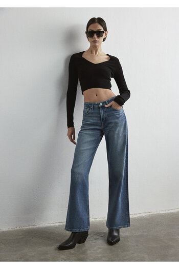 Mavi Pantaloni Jean albastru deschis Taylor Iconic Shaded 1010840 -88195