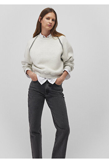 Mavi Gray Sweatshirt with Back Detail 1S10231-85576