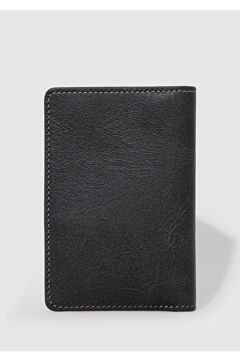Mavi Black Leather Wallet 0911624 -900