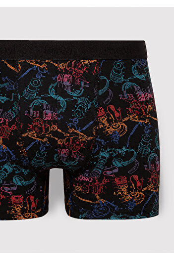 Mavi Printed Black Boxers0911374-900