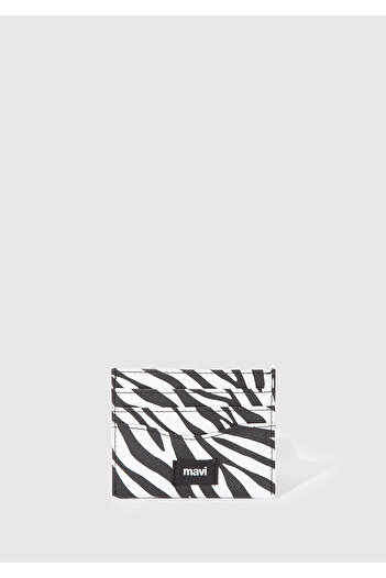 Mavi Weißer Kartenhalter mit Zebra-Aufdruck 1911845-900