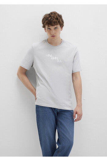 Mavi Istanbul Printed Grey T-shirt Regular Fit / Regular Fit0612274-70075
