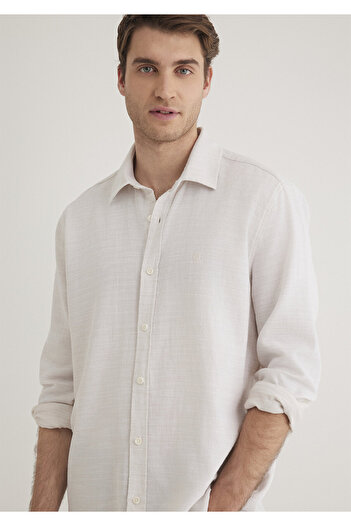 Mavi Λευκό πουκάμισο Slim Fit / Slim Fit0210053-70004