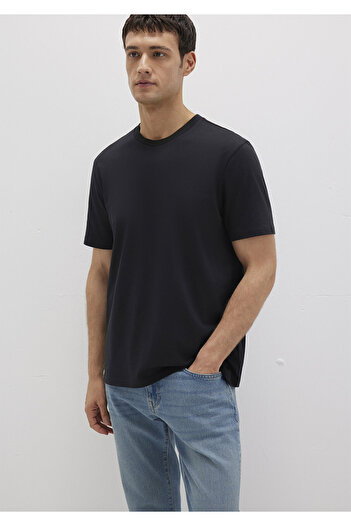 Mavi Μαύρο μπλουζάκι από οργανικό βαμβάκι Regular Fit -066483-900