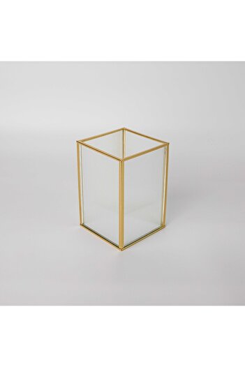 Linens Laveta 12x12x18 cm Düzenleyici Gold
