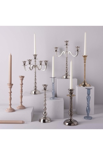 Linens Armina Paslanmaz Çelik 28 cm Şamdan Gold