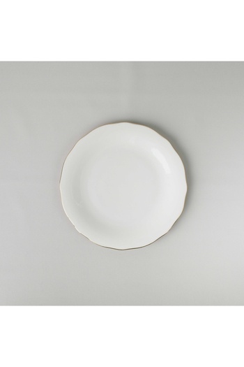 Linens Elegant Porselen Servis Tabağı 27 cm Gold