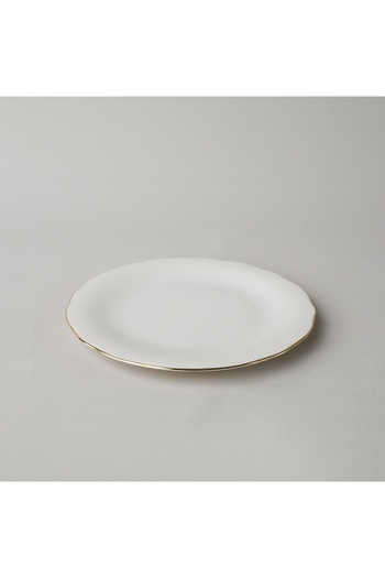 Linens Elegant Porselen Servis Tabağı 27 cm Gold