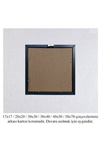 AS TİCARET 40X50 Frame (Without Poster) - White