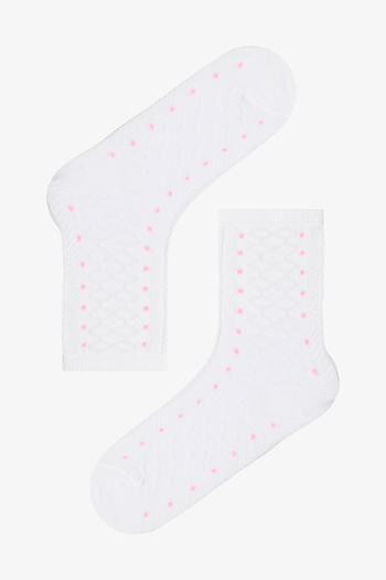 Penti Colorful Girl's Polka Dot Cotton 4-Piece Socks