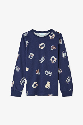 Penti Erkek Çocuk Farm-Tastic Pamuklu Uzun Kollu 2'li Pijama Takımı