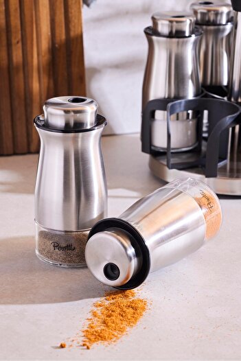 Perotti Inox 6-Piece Rotating Spice Rack Set