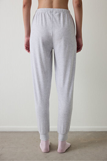 Penti Light Gray Melange Not Today Jogger Pajama Bottoms